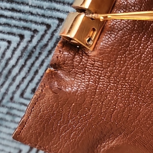 HERMES 🌟 Bearn key holder chain 4 hooks case brown leather Authentic - Picture 7 of 9